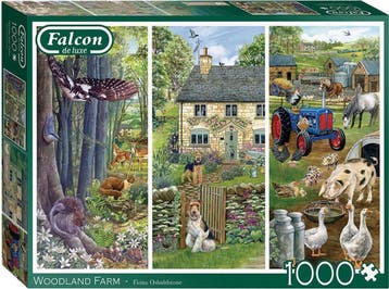 Woodland Farm Puzzel (1000 stukjes) | Falcon - Puzzels, Hobby en Vrije tijd, Denksport en Puzzels, Verzenden, Nieuw