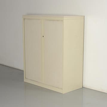 Drentea roldeurkast, creme, 138 x 120 cm, incl. 2 legborden, Ophalen of Verzenden, Nieuw