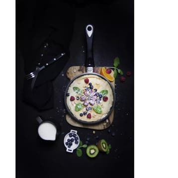 AMT Gastroguss Koekenpan Ø 20 cm hoogte 4 cm met afneemba.., Ophalen of Verzenden, Nieuw, Aluminium