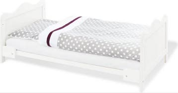 2dekans | Pinolino Kinderbed Florentina 60 x 120 cm - Wit -, Ophalen of Verzenden, Zo goed als nieuw