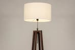 Rietveld Vloerlampen - Wit, Bruin, Beige - Stof, Hout, Huis en Inrichting, Verzenden, Nieuw