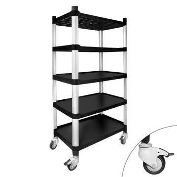 GGM Gastro | Stalen stellingrek - 800x500mm - 5 schappen |, Verzenden
