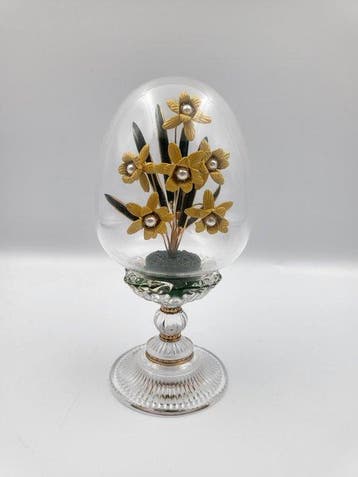 Fabergé ei - Kristal, Verguld, Emaille, Antiek en Kunst, Curiosa en Brocante