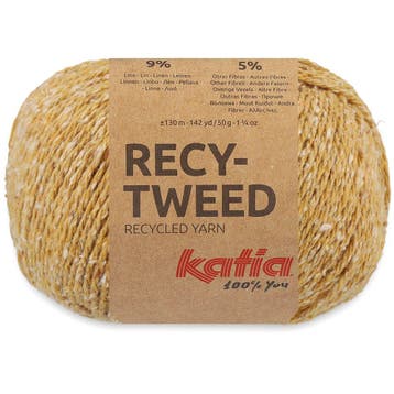Katia Recy-Tweed - 81 Okergeel - Gerecycled Tweedgaren, Ophalen of Verzenden, Nieuw