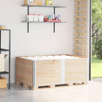 vidaXL Palletopzetranden 3 st 150x100 cm massief grenenhout, Verzenden