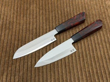Keukenmes - Santoku en Deba - Ambachtelijk afgewerkte