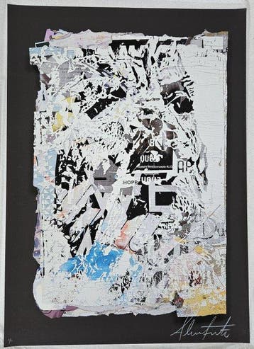 Vhils (1987) - Layers (Unique piece)