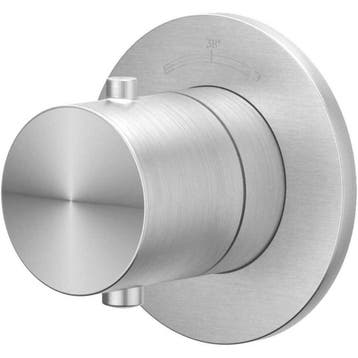 IVY Concord Afbouwdeel Inbouwthermostaat Symmetry met Rond, Ophalen of Verzenden, Nieuw, Rvs