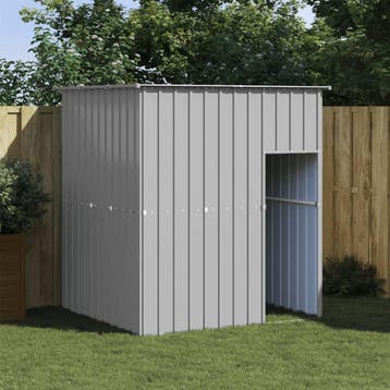 vidaXL Hondenhok met dak 165x153x181 cm gegalvaniseerd staal, Dieren en Toebehoren, Verzenden, Nieuw