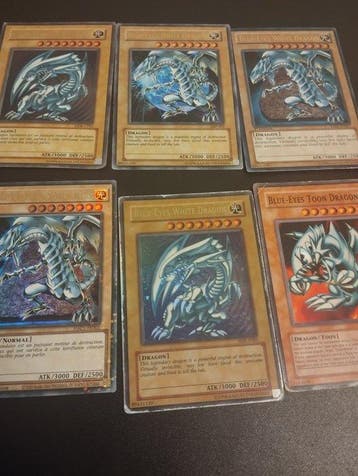 Konami - 6 Card - Yu-Gi-Oh! - Blue-Eyes White Dragon, Nieuw