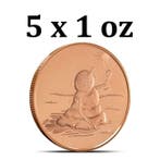 Verenigde Staten. 5 x 1 oz Melting Snowman 999 Copper Round