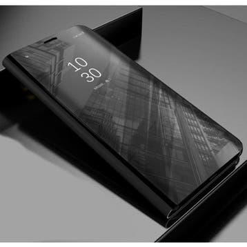 Xiaomi Redmi 7A Smart Spiegel Flip Case Cover Hoesje Zwart, Verzenden, Nieuw