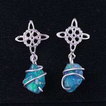 Opaal - Zilver - Oorbellen - Oorbel van sterlingzilver