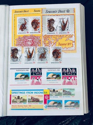 Indonesië - Collectie / Uitzoeker Indonesië met Veldelen en, Gestempeld