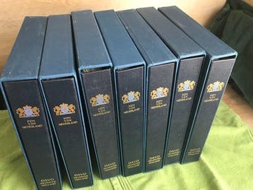 Nederland - 7 X Davo luxe postzegelmapjes albums. Vrijwel in, Postzegels en Munten, Gestempeld