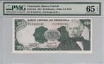 1981 Venezuela 20 Bolivares Pick 63a Pmg Gem Unc 65 Epq, Verzenden