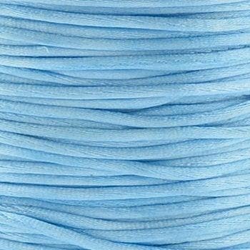 2 meter Macrame Satijndraad 1.0 Pale Blue (Macramé koord), Ophalen of Verzenden, Nieuw, Draad