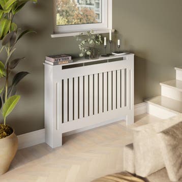 Radiatorombouw Vila, in lamellenontwerp, met plank, Verzenden, Nieuw