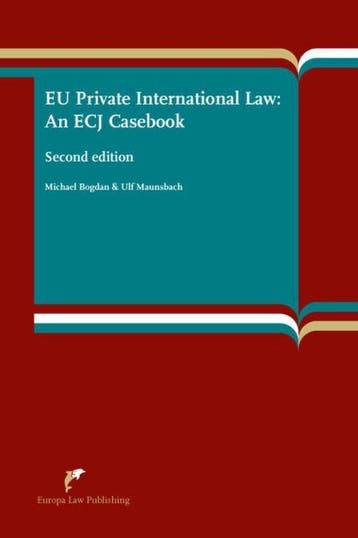 9789089520005 Eu Private International Law: An Ecj Casebook, Verzenden, Zo goed als nieuw, Michael Bogdan