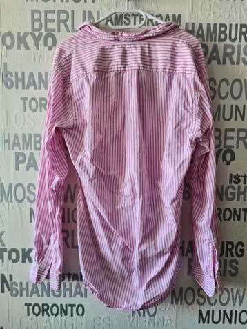 Ralph Lauren overhemd - Maat M - Roze gestreept, Kleding | Heren, Overhemden, Verzenden, Ralph Lauren, Halswijdte 39/40 (M), Roze