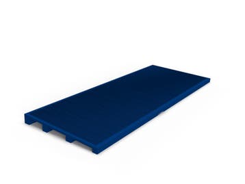 Kunststof beglazingskegje 42x10x5 mm - Fel Blauw - 100st., Ophalen of Verzenden, Nieuw