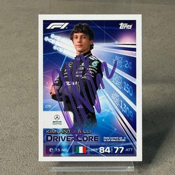 Mercedes - Topps Card Driver Core Kimi Antonelli Signed (, Verzamelen, Nieuw