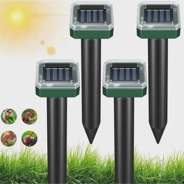Solar Ongedierteverjager - Ultrasone Geluid Stoot Mollen, Mu