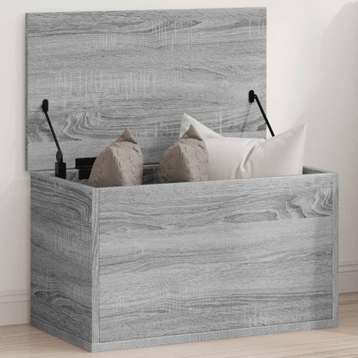 vidaXL Opbergbox 60x35x35 cm bewerkt hout grijs sonoma, Huis en Inrichting, Woonaccessoires | Kisten, Nieuw, Verzenden