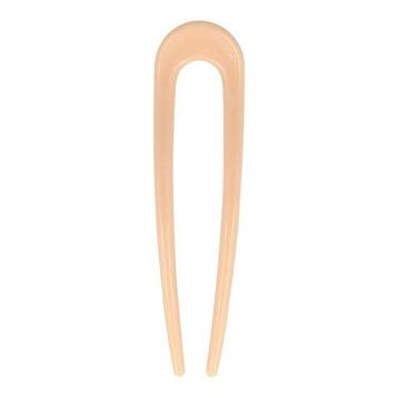 Haarvork 11cm – Haarpin voor Knot – Kunststof – Zalmroze, Nieuw