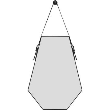 Spiegel - Livion Imena - Decoratief Spiegelglas - Zwart -, Huis en Inrichting, Woonaccessoires | Spiegels, Ophalen of Verzenden