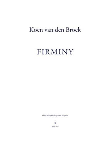 Koen Van Den Broek, Firminy | Luk Lambrecht | Nieuw, Ophalen of Verzenden, Nieuw, Luk Lambrecht