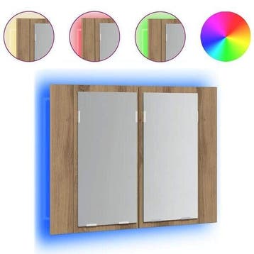 LED Wandkast 60cm | Retourdeal | 34% Korting, Spiegelkast, Zo goed als nieuw, Minder dan 25 cm, Minder dan 100 cm