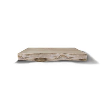 Wastafelblad Gliss Design Massief Hout Met Boomschors 70 cm, Ophalen of Verzenden, Nieuw, Chroom, Bad