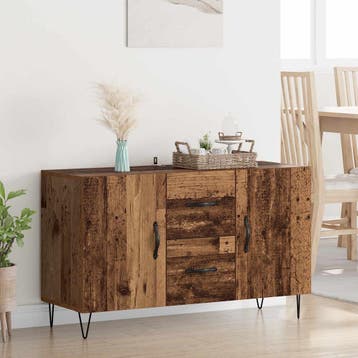 vidaXL Dressoir Oud Hout 100 x 36 x 60 cm Bewerkt hout, Huis en Inrichting, Kasten | Dressoirs, Verzenden, Nieuw, Overige houtsoorten