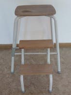 Keukentrapje - Eisen, Holz - Opstapkruk, klaptrede kruk,