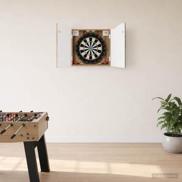 vidaXL Dartbord Kabinet Artisanaal eiken 56 x 12 x 63 cm, Verzenden, Nieuw