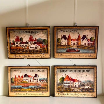 Francesco Conz - Wandbord (4) - Hout, Antiek en Kunst