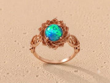 Opaal - Zilver - Ring - 6,76 g Ethiopisch opaal