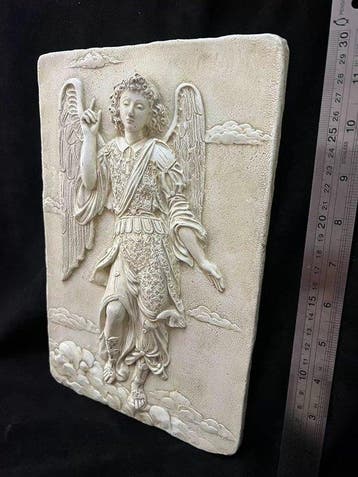 Beeldje - Ancient Treasures Archangel Raphael Relief Wall, Antiek en Kunst