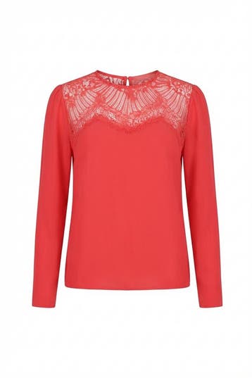 H&M Blouse in maat 48 Rood, Kleding | Dames, H&M, Verzenden, Zo goed als nieuw, Rood