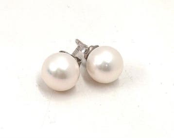 Zonder minimumprijs - Oorbellen - 18 karaat Witgoud Parel -, Sieraden, Tassen en Uiterlijk, Oorbellen, Nieuw
