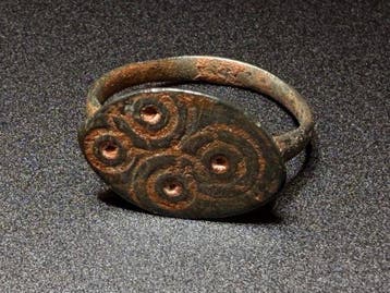 Oud-Romeins Brons Symbolische Ring, geïnspireerd op de