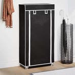 vidaXL Schoenenkast met hoes 58x28x106 stof zwart, Verzenden, Nieuw