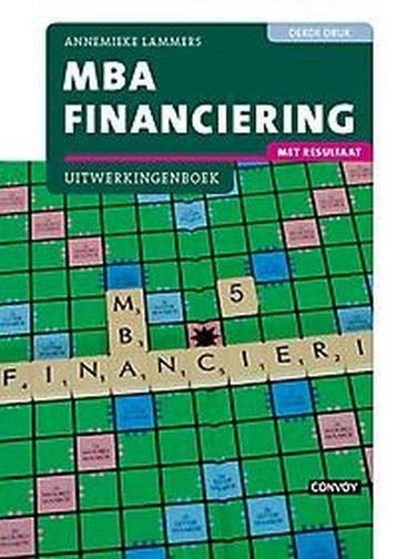 9789463170994 MBA Financiering met resultaat Uitwerkingen..., Boeken, Verzenden, Zo goed als nieuw, Annemieke Lammers