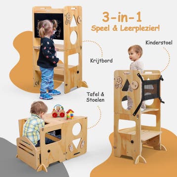 Leertoren - Keukenhulp - Learning Tower - Keukentoren - Olvy, Verzenden, Zo goed als nieuw