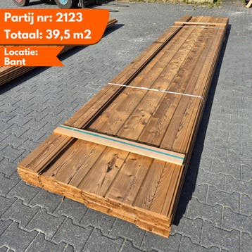 Thermo Vuren Halfhouts Rabat 5400-5100x185-175x20mm, Ophalen of Verzenden, Nieuw