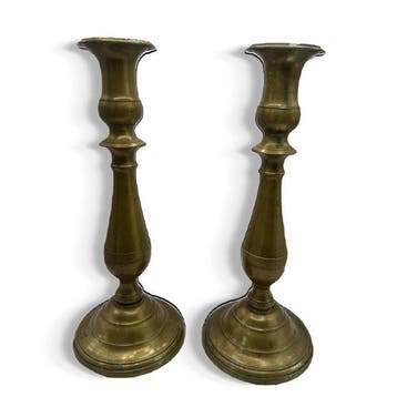 Kaarsenhouder (2) - Brons - Kandelaarset