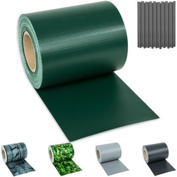 PVC privacyfolie met bevestigingsclips - 70 m, groen, Verzenden, Nieuw