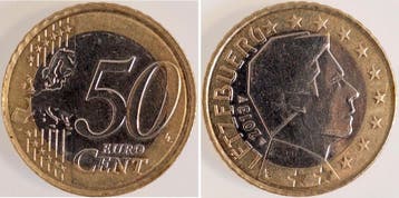 50 Cent 2013 Luxemburg auf 1 Euro Ronde, extr Selten, Verzenden