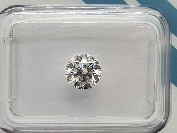 1 pcs Diamant (Natuurlijk) - 0.80 ct - Rond - D (kleurloos), Nieuw
